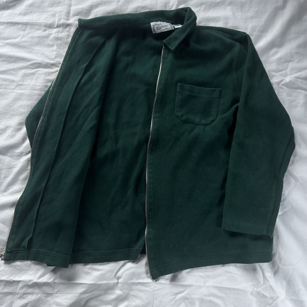 Vintage 90's Sarah Bentley Sport Women's Green Full Zip Jacket XL - Picture 3 of 4